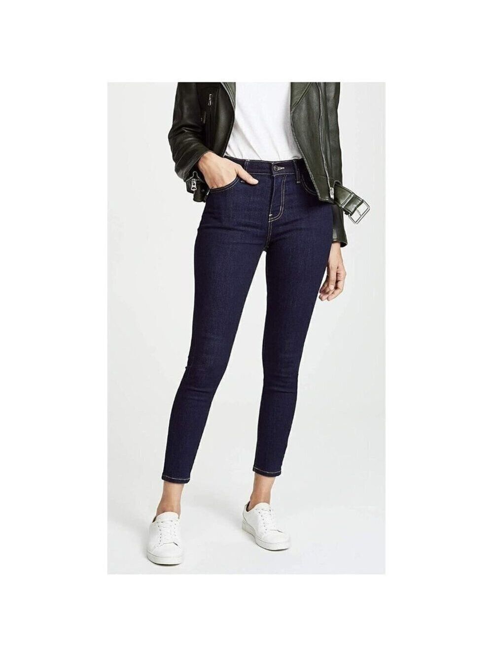 Current/Elliott The High Waist Stiletto Skinny Jeans Size 24